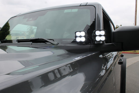 Gray 2021 ford bronco ditch lights PRO with driving optics reflectors bright white