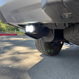 Lexus GX550 Reverse light kit: White LED pod with amber or red backlight option installed on rear bumper for 2024+ GX550 models