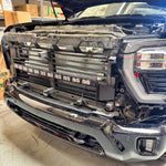 Chevrolet Silverado Light Bars mounting on 2020+ Silverado 2500/3500HD - lower grille install with rail system bracket for multiple grille types
