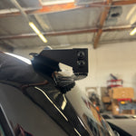 hummer ev roof light bar mounting bracket close up black