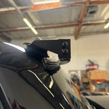 hummer ev roof light bar mounting bracket close up black