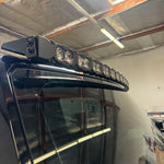 hummer ev 60in led pod style roof light bar black close up