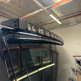 hummer ev 60in led pod style roof light bar black close up