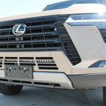 Lexus GX550 lightbar Lexus GX550 lightbar 2024+ 30in slim light bar installed behind lower grille on GX550 Premium Luxury Overtrail (does not affect radiator cooling)