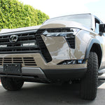 Lexus GX550 light bar on 2024+ models: two white/amber LED lights behind lower grille for GX550 Premium/Luxury/Overtrail