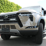 Lexus GX550 light bar on 2024+ models: two white/amber LED lights behind lower grille for GX550 Premium/Luxury/Overtrail