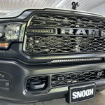 2019-2024 RAM 2500/3500 30in LED light bar product graphic with beam detail