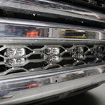 RAM 2500 lightbar Bumper Light kit installed with LED lower grille light pods on 2019-2024 RAM 2500 HD truck front bumper