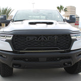 RAM RHO Lightbar on 40in Slim for RAM RHO Lightbar installation on 2025+ RAM 1500 RHO — curved, slim to bumper with black powder-coated bracket