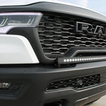RAM RHO Lightbar on 2025+ RAM 1500 RHO fits curved light bar with slim built-in look