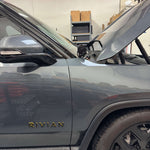 up close view of ditch light on the rivian by mandr automotive