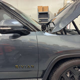 up close view of ditch light on the rivian by mandr automotive