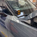 up close view of ditch light on the rivian by mandr automotive