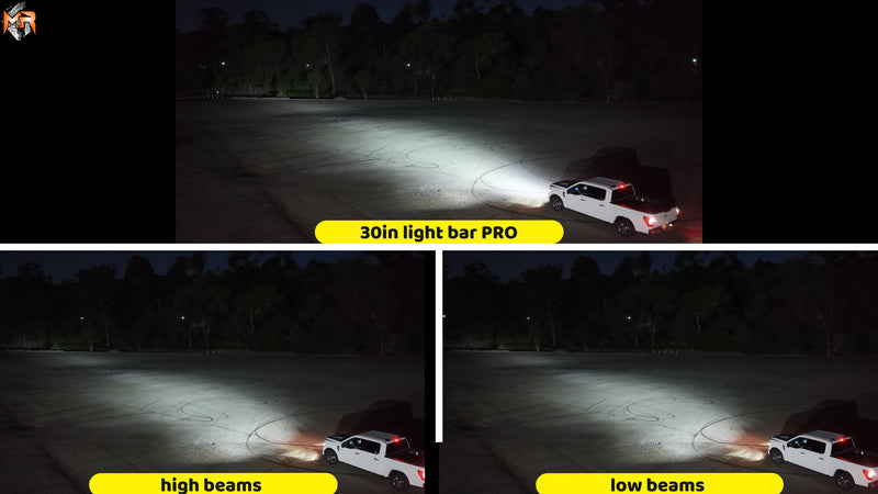 2021+ Ford Bronco Modular Bumper 30in Light Bar - PRO light output 1