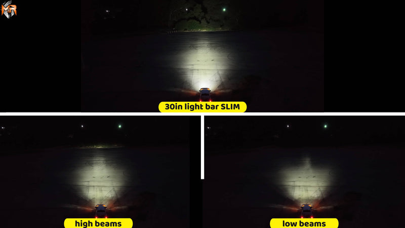 2023+ Ford Super Duty F250/350/450 30in Light Bar -  Slim light output 2
