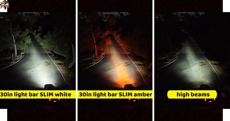 2024+ Ford Ranger 30in Light Bar SLIM light output 6