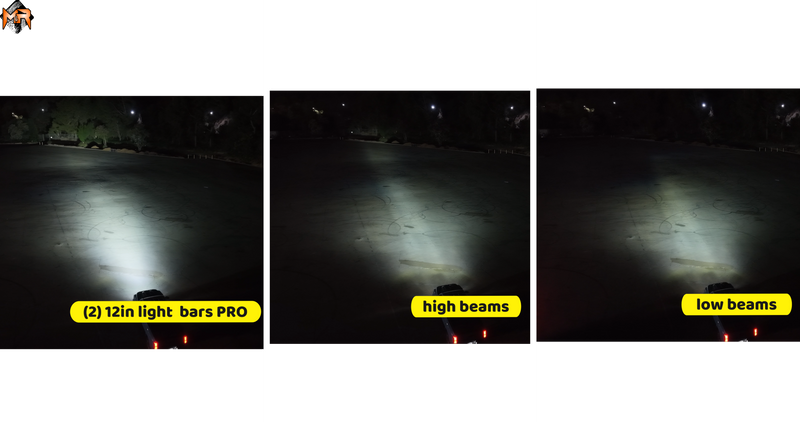 2024+ Toyota Tacoma 12in Light Bars PRO light output 2