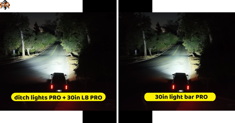 2024+ Toyota Tacoma Ditch Lights PRO light output 3