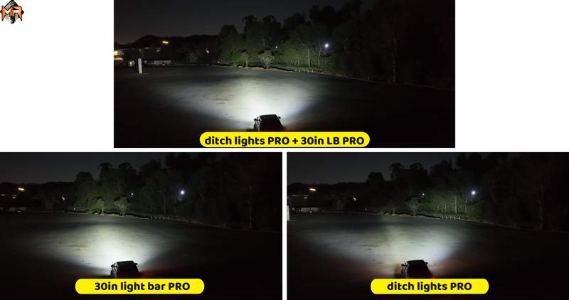 2024+ Toyota Tacoma Ditch Lights PRO light output 2