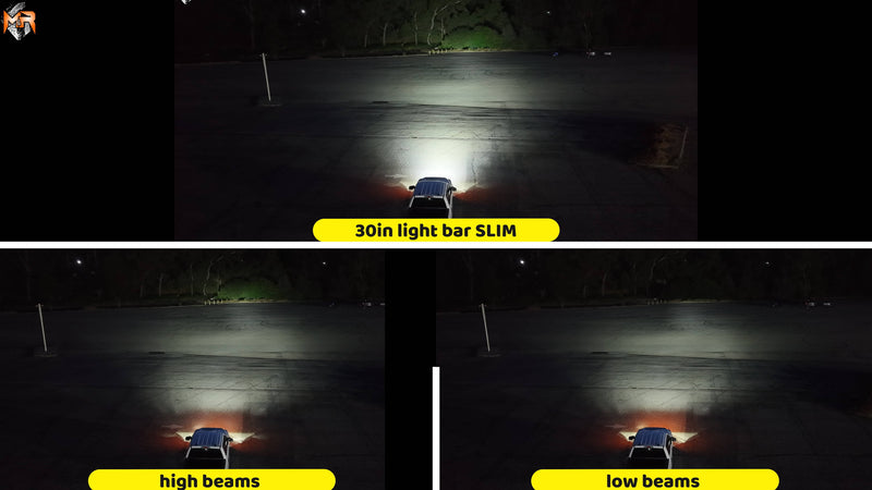 2024+ Ford F150 30in Light Bar SLIM light output 1