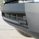 tesla cybertruck curved LED light bar close to the bumper m&r automotive