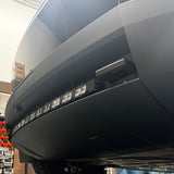 Black Tesla Cybertruck with the 40in PRO curved LED light bar, detail view