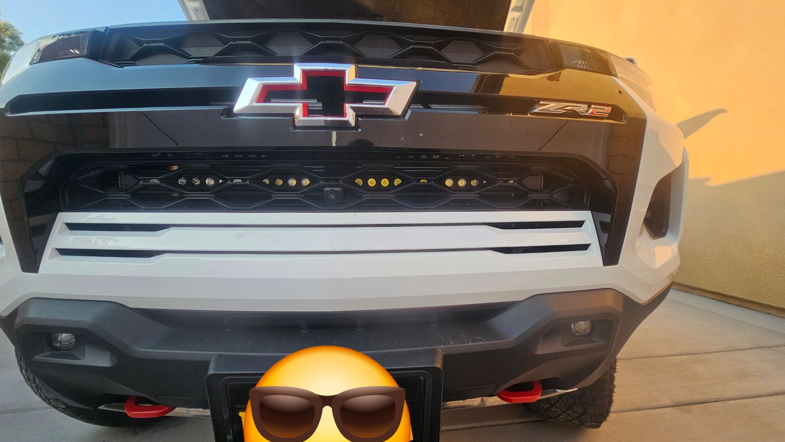 2023+ Chevrolet Colorado dual 30in LED light bars mounted behind the grille
