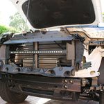 2023 2024 white chevrolet colorado with behind grille 30in light bar grille off