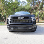 2023 black chevrolet silverado 1500 off road light bar front grille