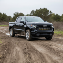 chevrolet silverado 1500 Light Bars PRO on 2022 Silverado 1500 off-road, lower grille mounted LED light bar system