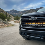 Chevrolet Silverado Light Bars installed on 2020-2026 Silverado 2500/3500HD, bottom grille mounting with rail system—fits High Country LTZ LT Custom WT models