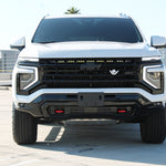 Chevrolet Tahoe Z71 Light Bar on 2025+ Tahoe front view, Z71 trim, 40in slim curved LED light bar above bow tie grille