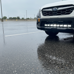 2020-2024 Subaru Outback PRO off-road LED light bar shown in white and amber