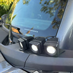 white color 3 light pillars for ford bronco
