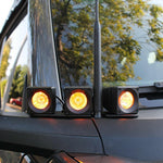 ford bronco passenger side amber light pods ditch lights