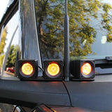 ford bronco passenger side amber light pods ditch lights