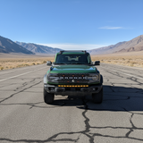 2021+ Ford Bronco Capable Bumper 40in PRO LED light bar, side view of bumper-top mount