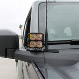Gray 2025 ford bronco ditch lights PRO with the amber daytime running lights