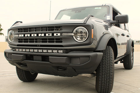 Ford Bronco Ditch Lights - PRO featured on Ford Bronco Ditch Lights with dual color white LED and amber DRL backglow