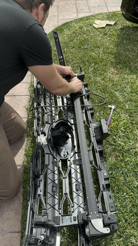 install of led light bar 40in behind the grille on the ford expedition