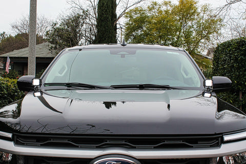 black ford expedition white ditch lights