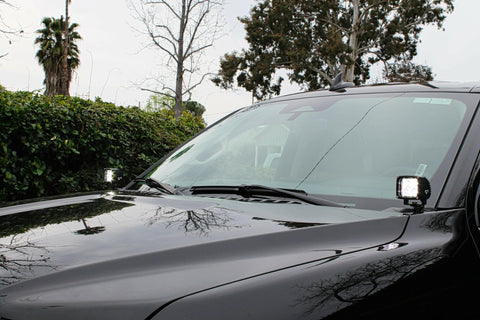 black ford expedition white ditch lights
