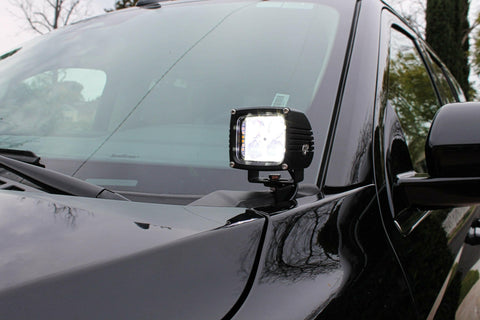 white led light hood mount kit for the ford expedition, ditch lights