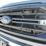 2024+ Ford F150 dual 30in Light Bars on front grille - bolt-on installation for 2024-2026 Ford F150 with factory openings