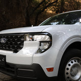 Ford Maverick Ditch Lights installed on 2025+ white Ford Maverick XL showing dual color ditch lighting upgrade