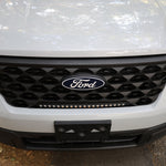 ford maverick light bar 23in installed in lower grille on 2025 ford maverick front bumper