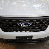ford maverick light bar 23in installed in lower grille on 2025 ford maverick front bumper