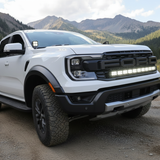 2024+ Ford Ranger Raptor 40in PRO grille-mounted LED light bar, front view