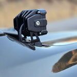 Ranger Raptor ditch lights on a truck—Dual Color white LED with amber DRL backglow, rugged on-vehicle lighting for 2024+ Ford Ranger Raptor