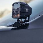 Ranger Raptor ditch lights—Dual Color white LED with amber DRL backglow mounted on Ford Ranger Raptor (2024-2026)